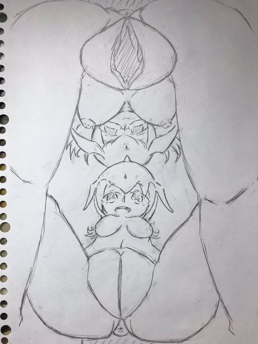 お絵描き
マイルカとシロナガスクジラの親子丼 