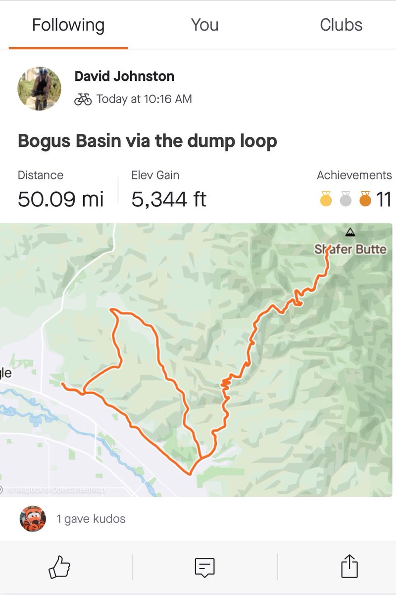 Today I rode my bike up to Bogus Basin ski resort. Not very fast but I made it.