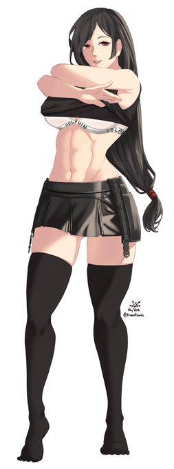Commission for @dragonslayer77_
Theres a nuder version I'll be uploading too :) 

I got like more Tifa and Aerith art planned too.

#FF7R 