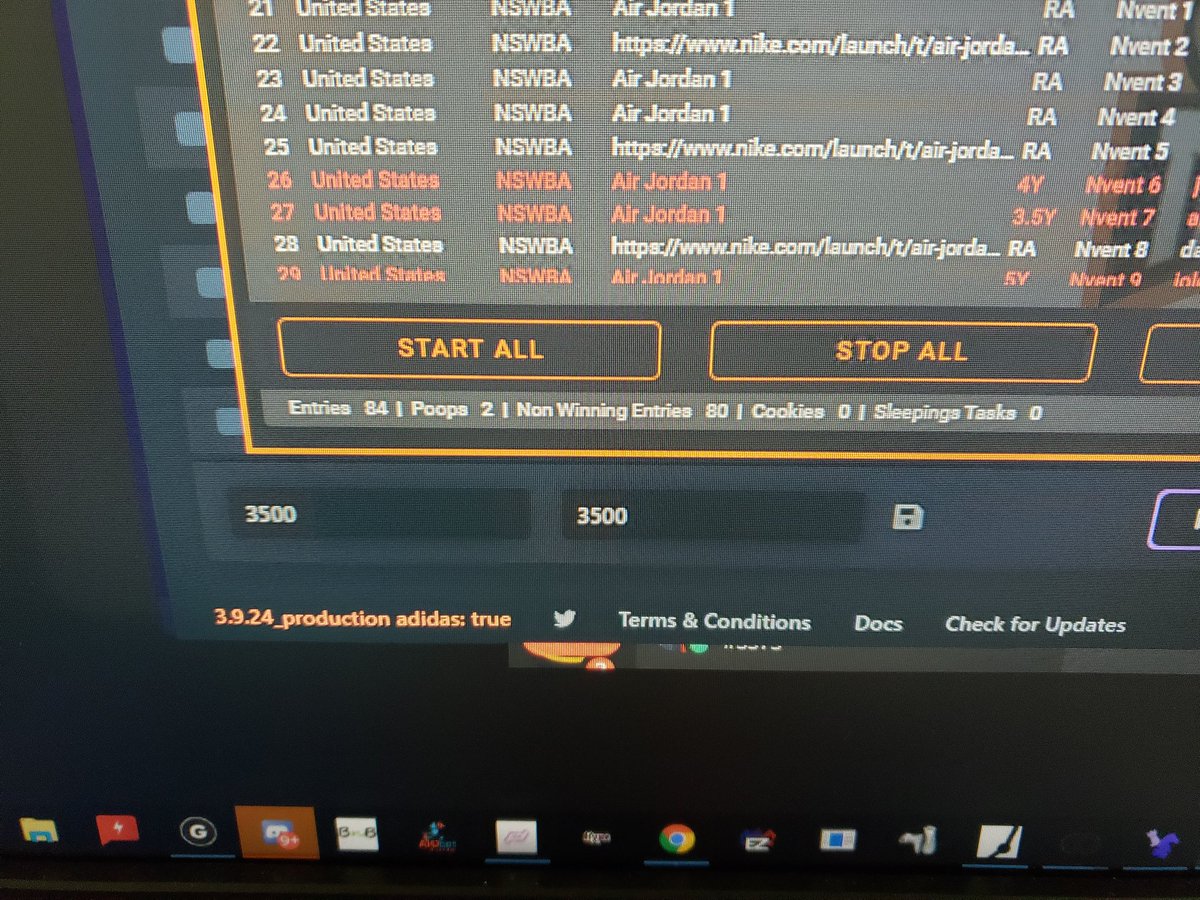 nashkicks720's tweet photo. thanks @destroyerbots @ResellerUnity @ResellAIO @aycdjake @aycdio @The_Shit_Bot @OculusProxies @fatalproxies @NotifyProxies https://t.co/hf5iUeqPEY