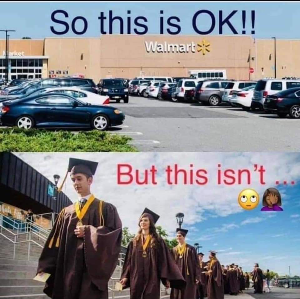 Devl31's tweet photo. @FirstLadyNJ please tell me why .... Why this is ok ? My Seniors worked hard and now a virtual graduation?!?!? https://t.co/0DZCUUYKzU