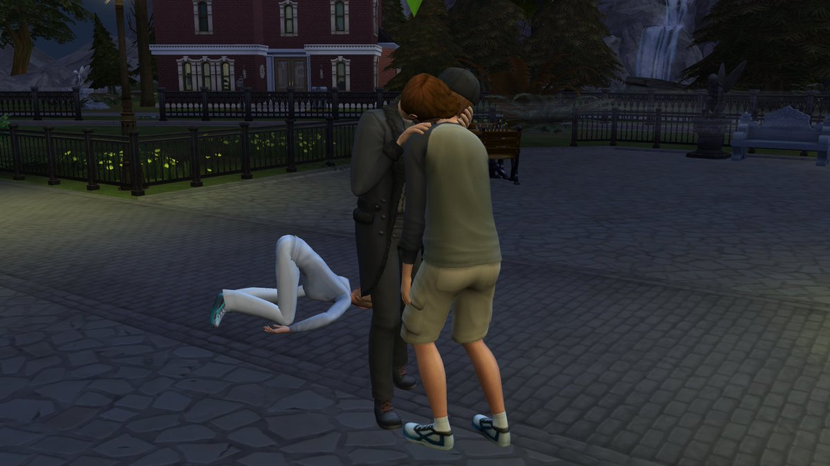 vampire!Jensen attacking Jared // vampire!Jensen attacking other sims