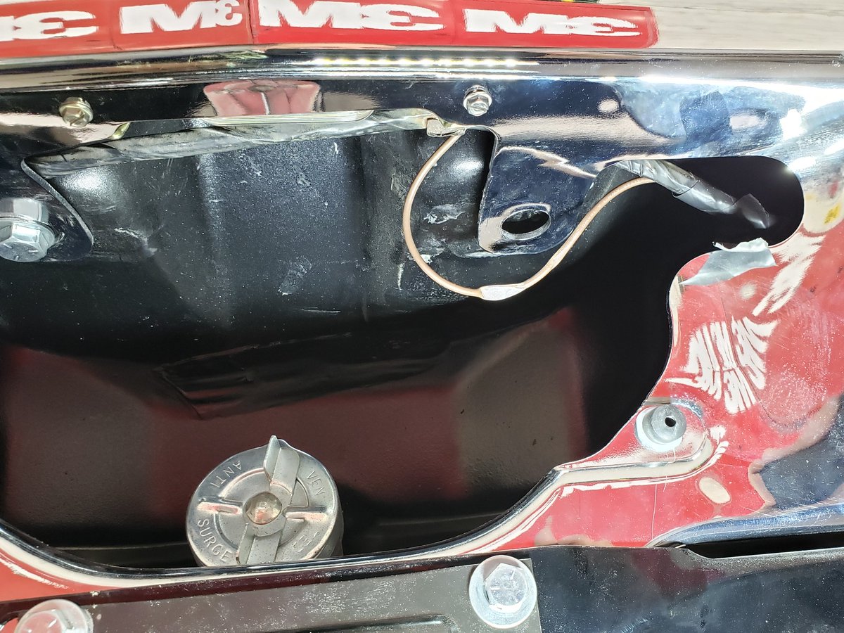 motormouthradio's tweet photo. When you're part of a restoration project there's always problems that arise, and having many sets of eyes around helps catch them. This one averted a brake light failure on #ProjectChevelle . https://t.co/rcfsIX9wyL