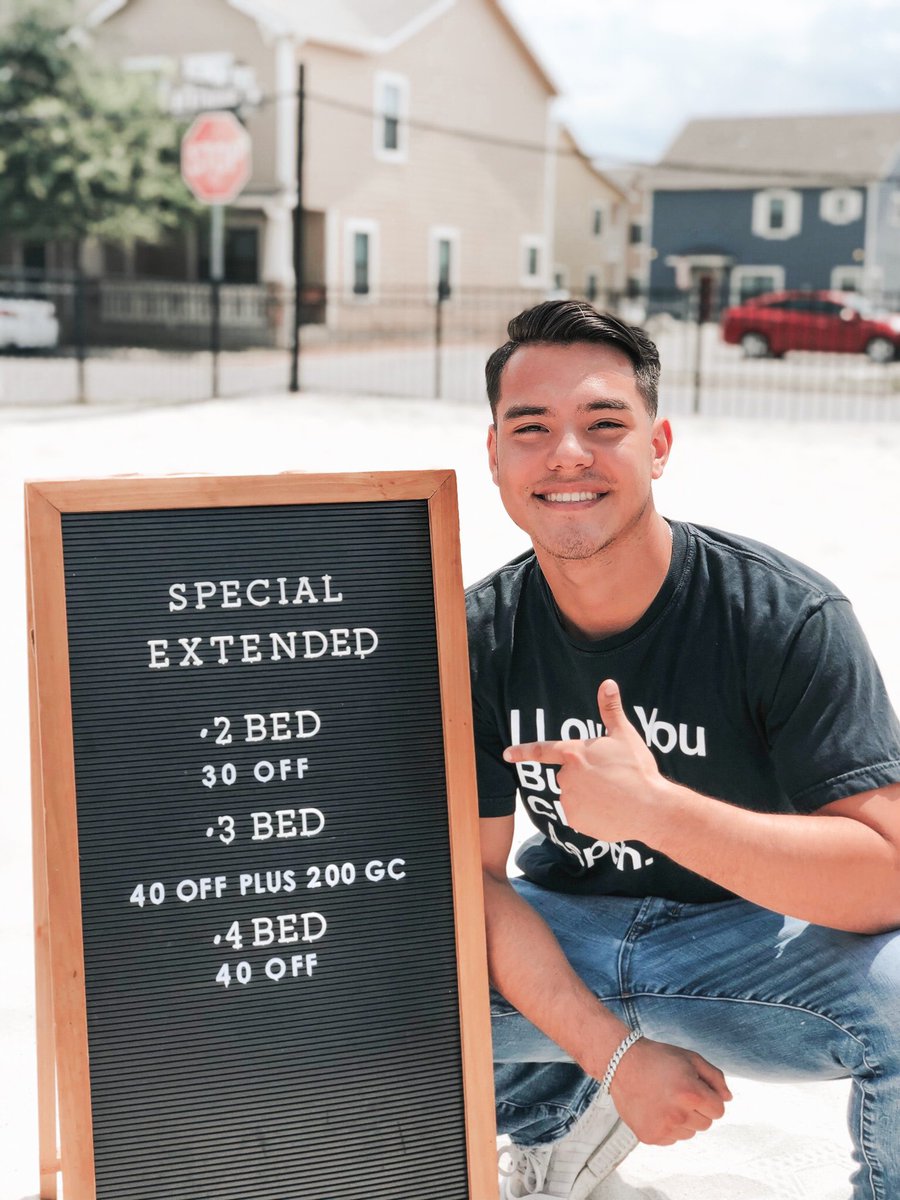 SPECIAL EXTENDED!🥳 Sign your lease for Fall 2020 to receive our best special YET! All 2 bedroom leases receive $30 off monthly rent, all 3 bedroom leases receive $40 off monthly rent PLUS a $200 gift card, and all 4 bedroom lease will receive $40 off their monthly rent!