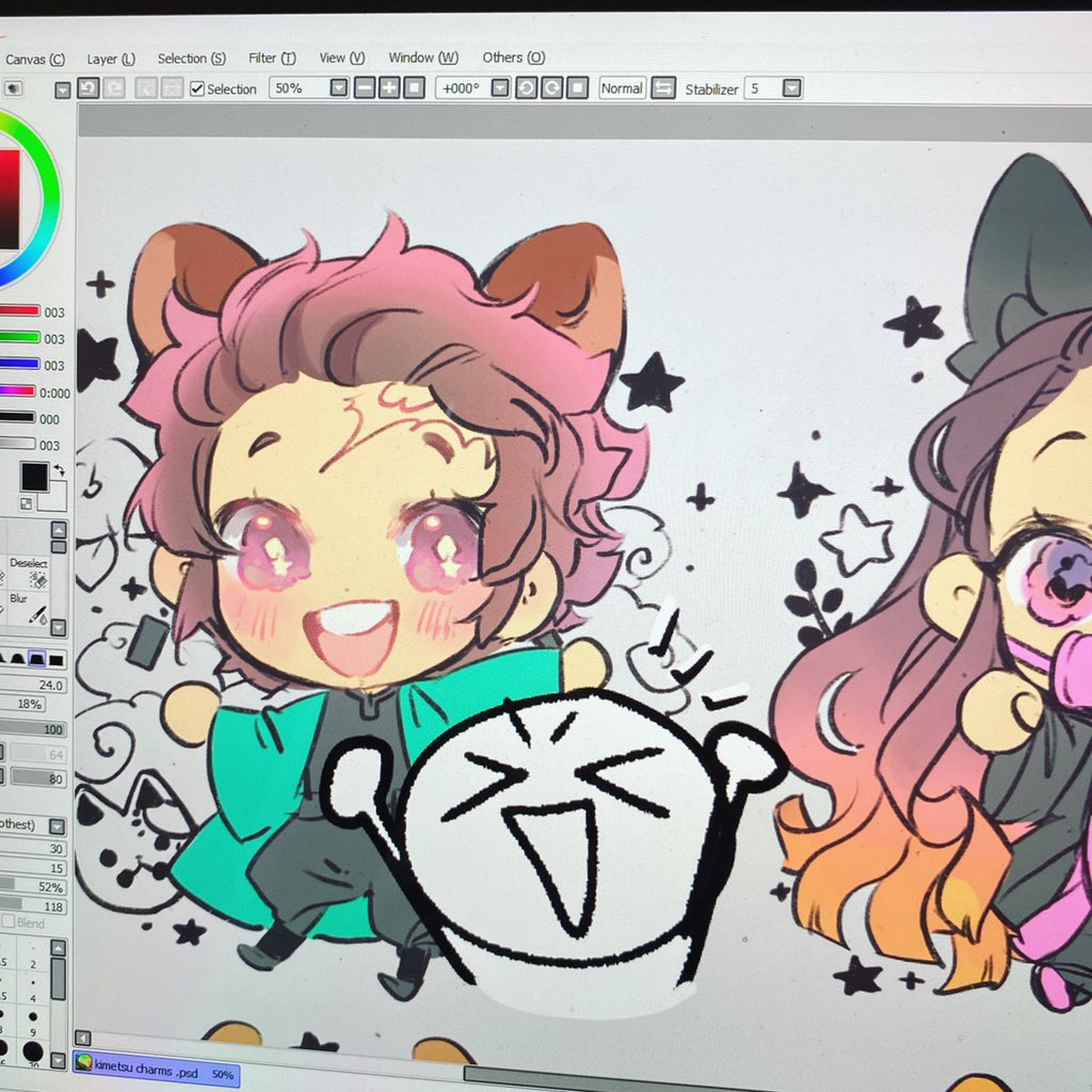 FINALLY!!!!!!! After ages I'm feeling confident enough to finish my kimetsu charms ヽ(;▽;)ノ
#wip #demonslayer