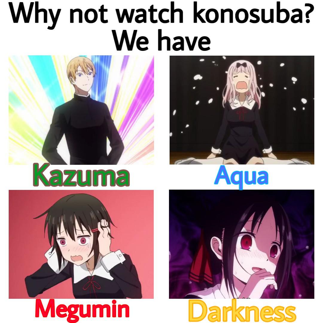 memes on X: Come watch Konosuba we have kazuma  / X