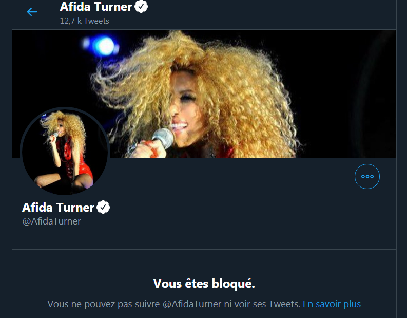 HistoireSecrete's tweet image. #Afida 
Si a 50 ans t'as pas été bloqué sur Twitter par Afida Turner
c'est que t'as raté ta vie ( ou ta life 🤣 )