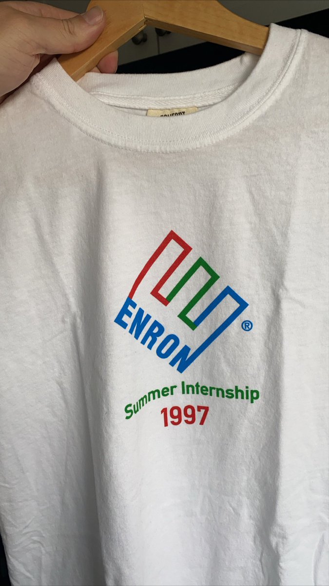 BluntBuckeye's tweet photo. Enron might be one of the best names ever for a business. #freshcop https://t.co/qfuRyJprIF