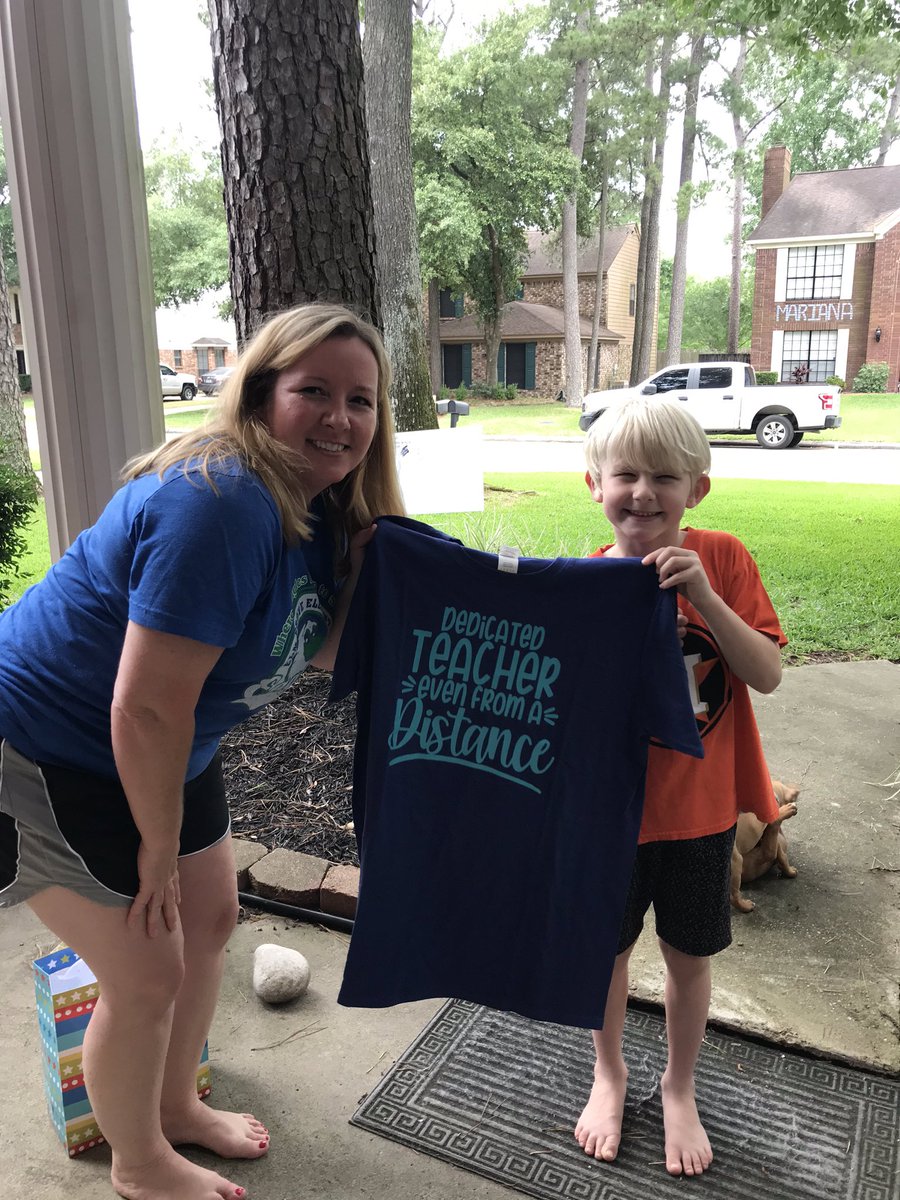 One of my 1st grade students surprised me with this fabulous shirt for teacher appreciation week! But the best present was seeing him!!! #eaglesoar <a href="/HumbleISD_EGE/">Elm Grove Elementary</a>