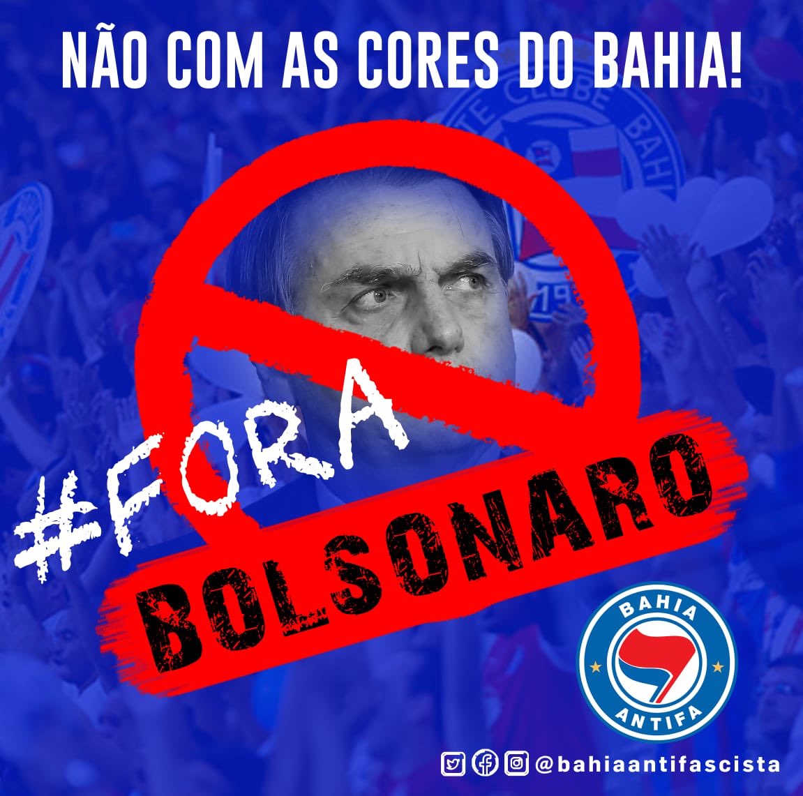 Não com as cores do Bahia! O Presidente da Morte não é digno de vestir a camisa do clube do povo!

Segue...
 
#antifa #bahiaantifascista #bbmp #ecbahia #futebolpopular
