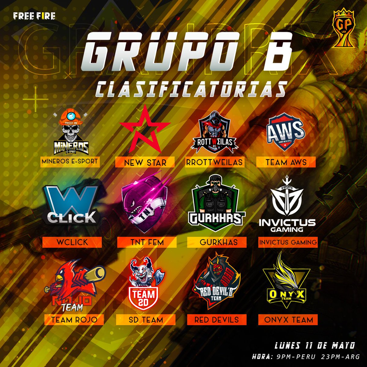 Estaremos participando en la #GRANPRIX.
#GoSD