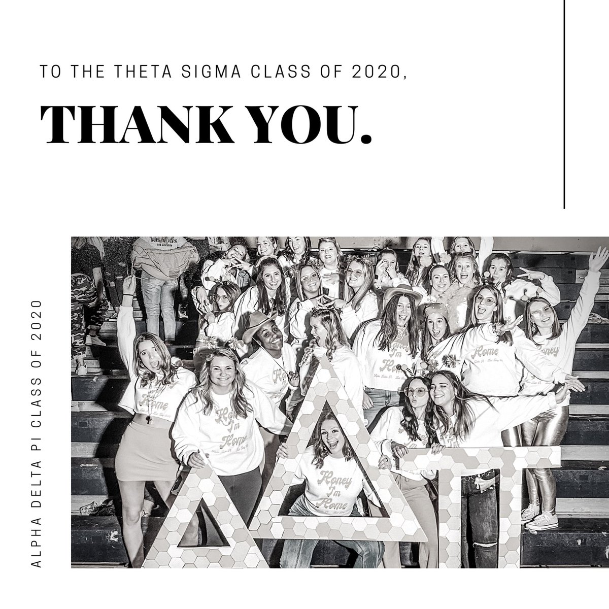 Congratulations to the Class of 2020! Best of luck on your future endeavors, we will miss you all 💙💎🤍 #BeTheFirst