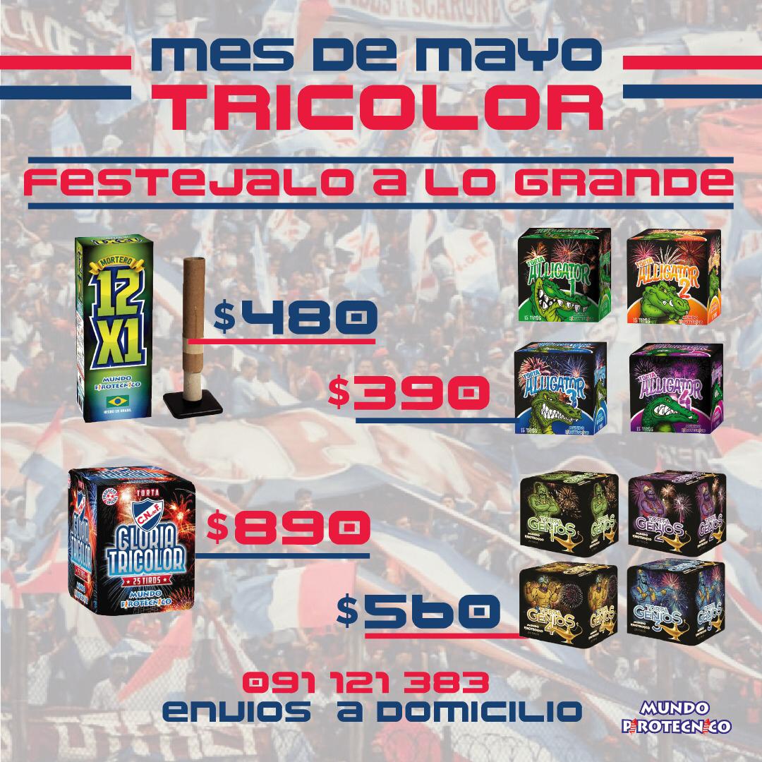laabdon's tweet photo. ¡121 años de verdad! 🔴⚪🔵

Llego el Mayo Tricolor y este año más que nunca hay que festejar 🎇 desde casa 🏡 pero a hacerse sentir y que se vea en toda la ciudad... Aprovecha las GRANDES promos de Mundo Pirotécnico.🎆🎉🎊 https://t.co/sCLDyym6My