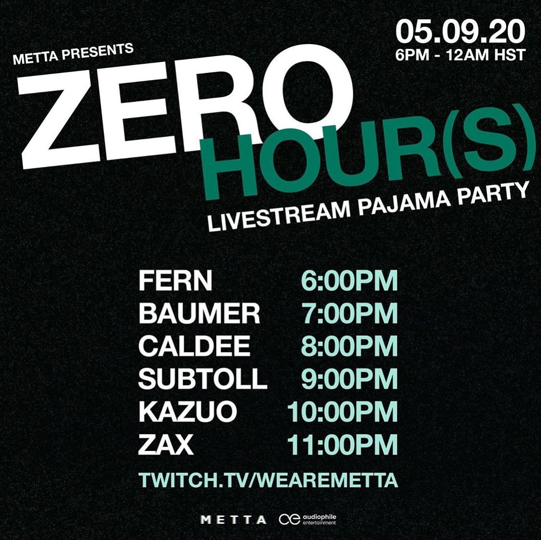 RaveFamHawaii's tweet photo. time slots for tonight please tune in #MettaHawaii #AudiophileEntertainment ••• #RaveFamilyHawaii https://t.co/NjXxsGYUlU