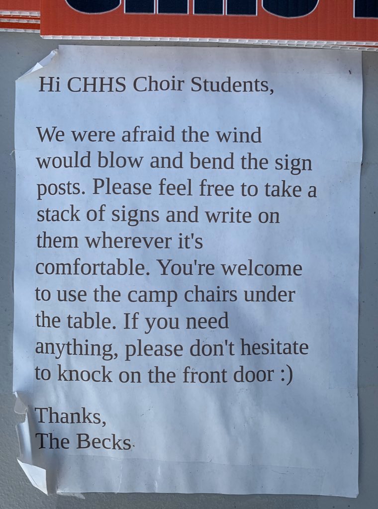 Take advantage of the gorgeous weather and come recognize our awesome choir seniors! ☀️😎 

#chpantherchoir #gcisd #chhs #gcisdunity #classof2020

See info below ⬇️