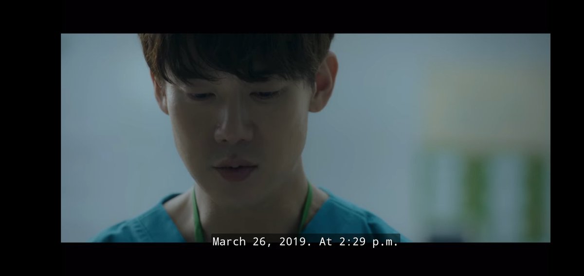  #HospitalPlaylist Episode  timeline (~mid March - early April 2019)ㅡ Jeong Won's father passing: Mar 14ㅡ Jeong Won & Chairman Ju signed the agreement: Mar 18ㅡ Daddy Long Legs text: Mar 20ㅡ Min Young's passing: Mar 26ㅡ 4 Zeros started working in Yulje: April