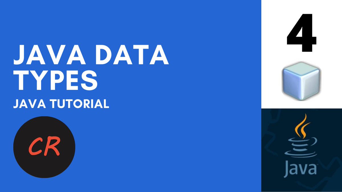 ReamerCode's tweet image. Hello guys!
Java Tutorials Part 4
Java Data types
#java #javatutorial #javaforbeginner #programming
Watch the Complete Video Here : youtu.be/9Pd-9eQtXAY
Kindly like this page and channel for more
Code reamer