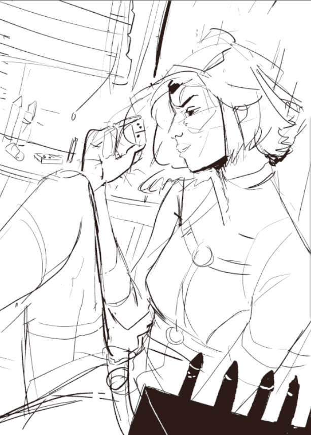 some marvel ladies....super scribbly sketches but can yall guess who? 