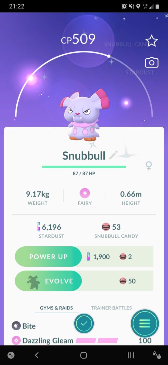 zayloxithe's tweet photo. My latest shiny in @PokemonGoApp! Finally got a snubble. #shiny #pokemon #PokemonGO #Shinypokemon #snubble #snubbleresearch #niantic https://t.co/cH67VdPCfK
