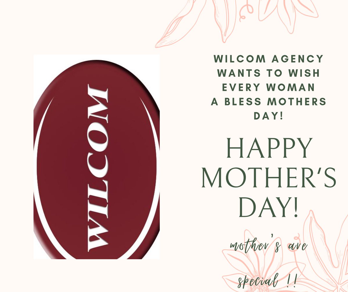 AgencyWilcom's tweet photo. We are happy to celebrate our special mother's day!!
Mother's are unique and amazing!!
And as such have to be celebrated always!!
WILCOM AGENCY wishes everyone women a bless mother's day!!
#wilcomagency
#womenarespecial
#Godblessallmothers https://t.co/48AFjb735g
