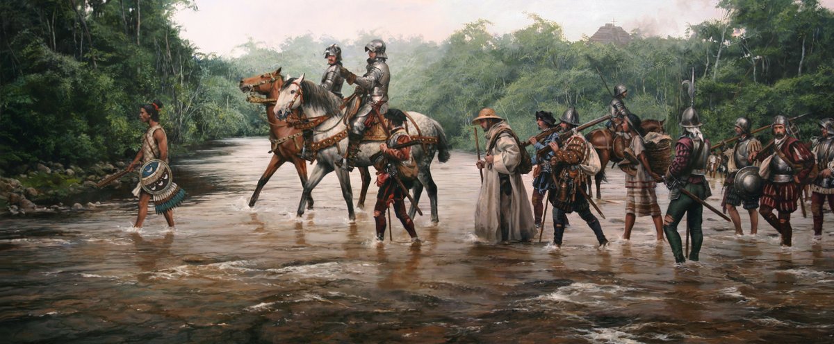 As chaplain to both Hernán Cortés and Pedro de Alvarado, the Mercedarian friar Bartolomé Ochaita worked to subdue the conquistadors’ excesses, and baptized the first Nahua and Mayan Catholics—for which he has come to be called the “First Apostle of New Spain”.