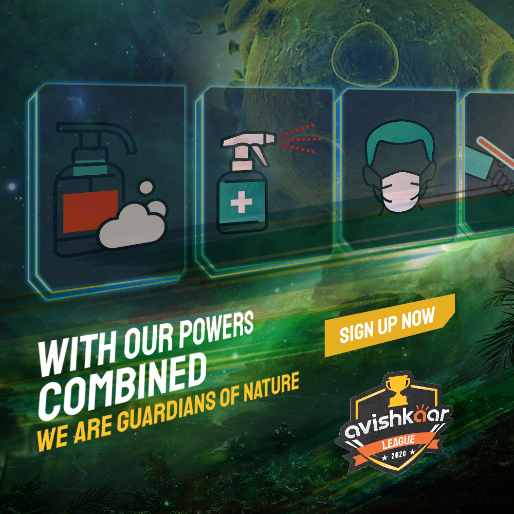 IRC_League's tweet photo. Do your bit for the community, be prepared, be vigilant. Use your powers of goodness to overcome the threat. 

Get ready for Avishkaar League - World's biggest online robotics &amp; coding competition! Register now - https://t.co/HQ0HAX1BWx https://t.co/GavZOgd5Sc