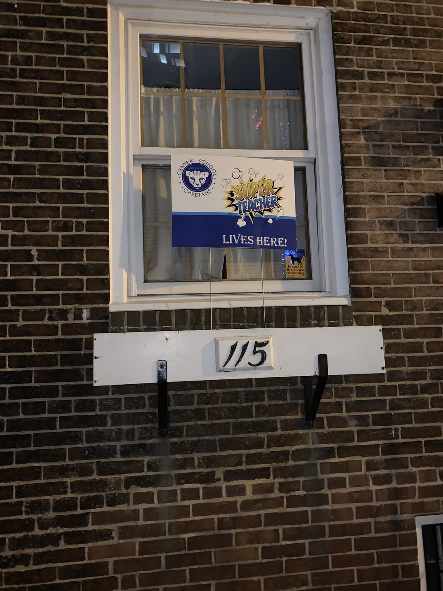 Feeling SO LOVED! My principal crossed a bridge, located our house (not easy to do), and spent 30 minutes driving to post this in my flower box. My HEART ❤️ is full!! Thank you @shannonsimkus <a href="/CentralES1/">Central ES</a>