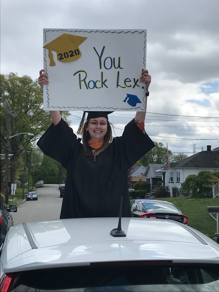 SherrieLubonski's tweet photo. Graduation like no other!  Congrats Lex! https://t.co/sEjo1RaGOL