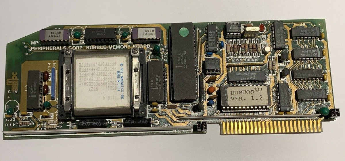 here's an interesting Apple 2 card: It's bubble memory!