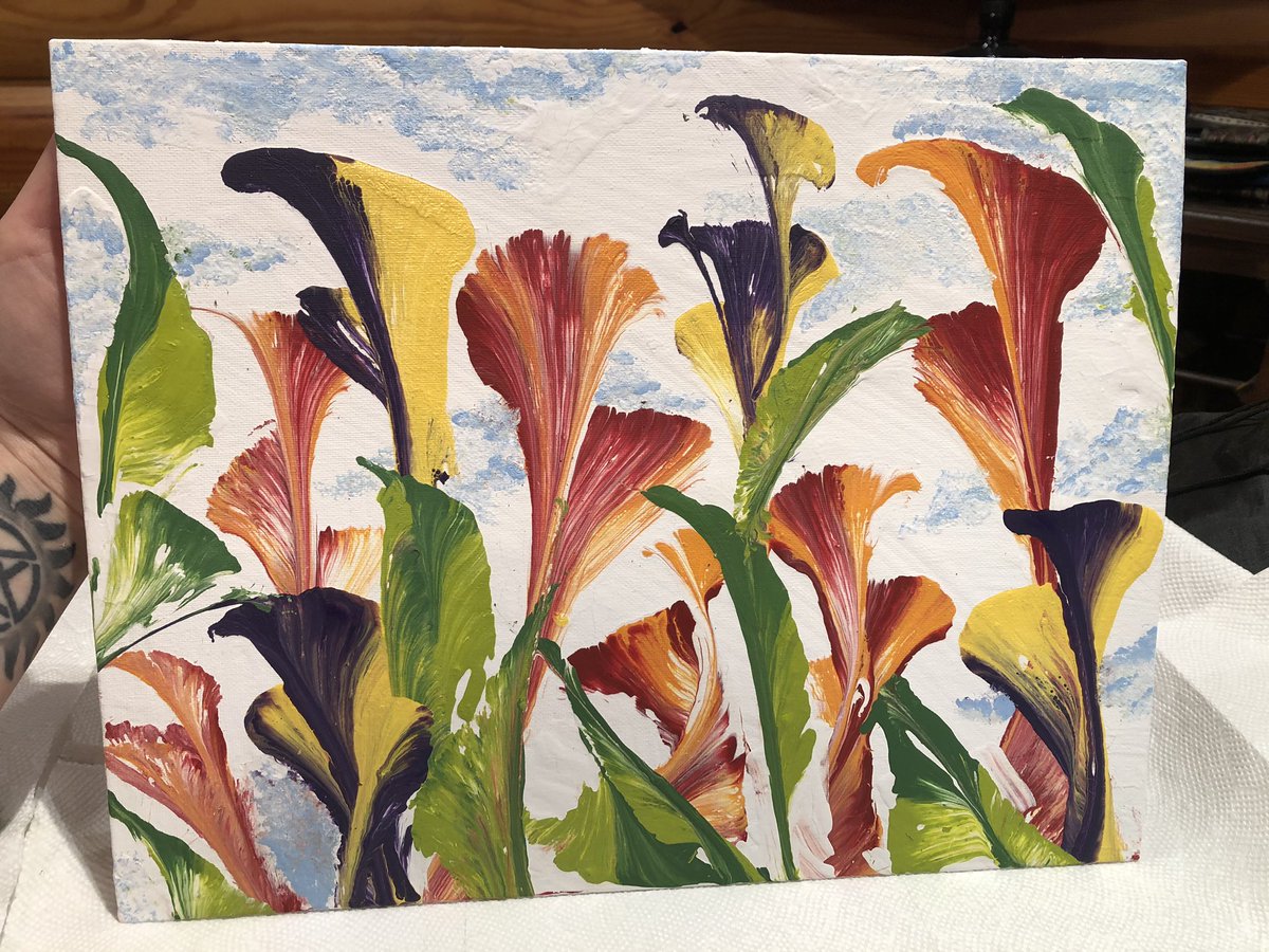 Varuna_xo's tweet photo. New painting done tonight. I tried #stringpainting for the first time! π https://t.co/LtEPGyZCFv