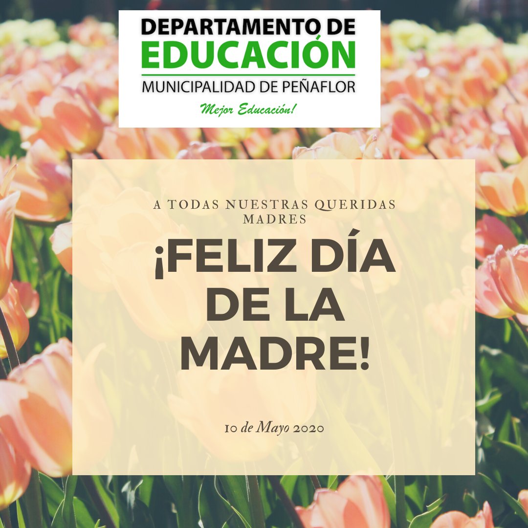 daempenaflor's tweet photo. En peñaflor #unidosnoscuidamos el Departamento de Educación envía un afectuoso saludos a todas las mujeres que cumplen el rol de madres en nuestra sociedad a nuestras profesoras, asistentes de la educación, administrativas y apoderadas. 🤗🥰 https://t.co/5bWzK7tYhs