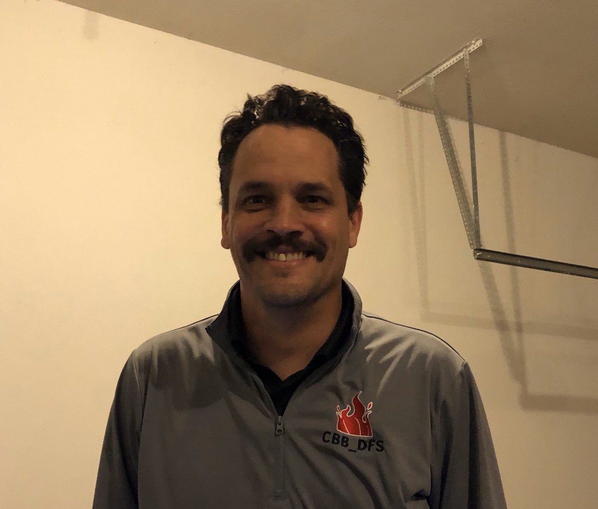 cbb_dfs's tweet photo. Quarantine Joe #mustachegameonpoint #branding #cbbdfs #wemissourBucketheads https://t.co/QgyA0kUMkN