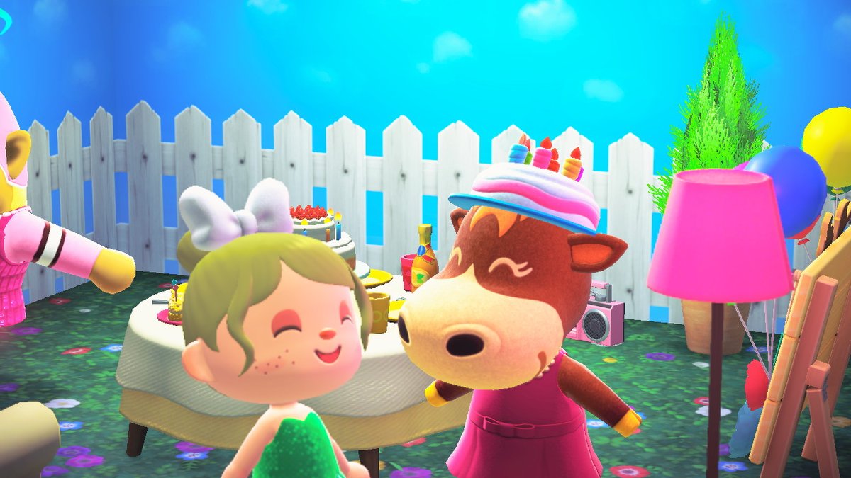 dasidaiji's tweet photo. HAPPY カルピ DAY やはり4ごうねぇさんのダンスは秀逸！#どうぶつの森 #AnimalCrossing #ACNH #NintendoSwitch #カルピ　#誕生日会　#4ごう #あつまれどうぶつの森　#あつ森　#HAPPYBIRTHDAY　#ダンス https://t.co/dvN10dk3Ur
