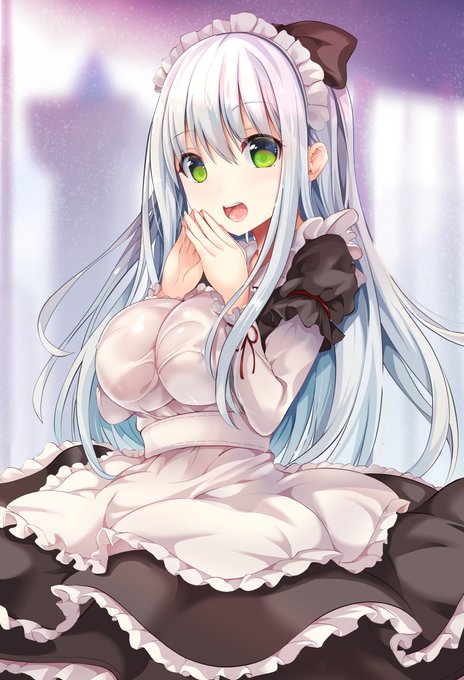 #メイドの日 らしいので、便乗してみる。以前のメイドさんにちょっと手を加えたのと、フォーミダブルちゃんと羽黒メイドちゃんで 