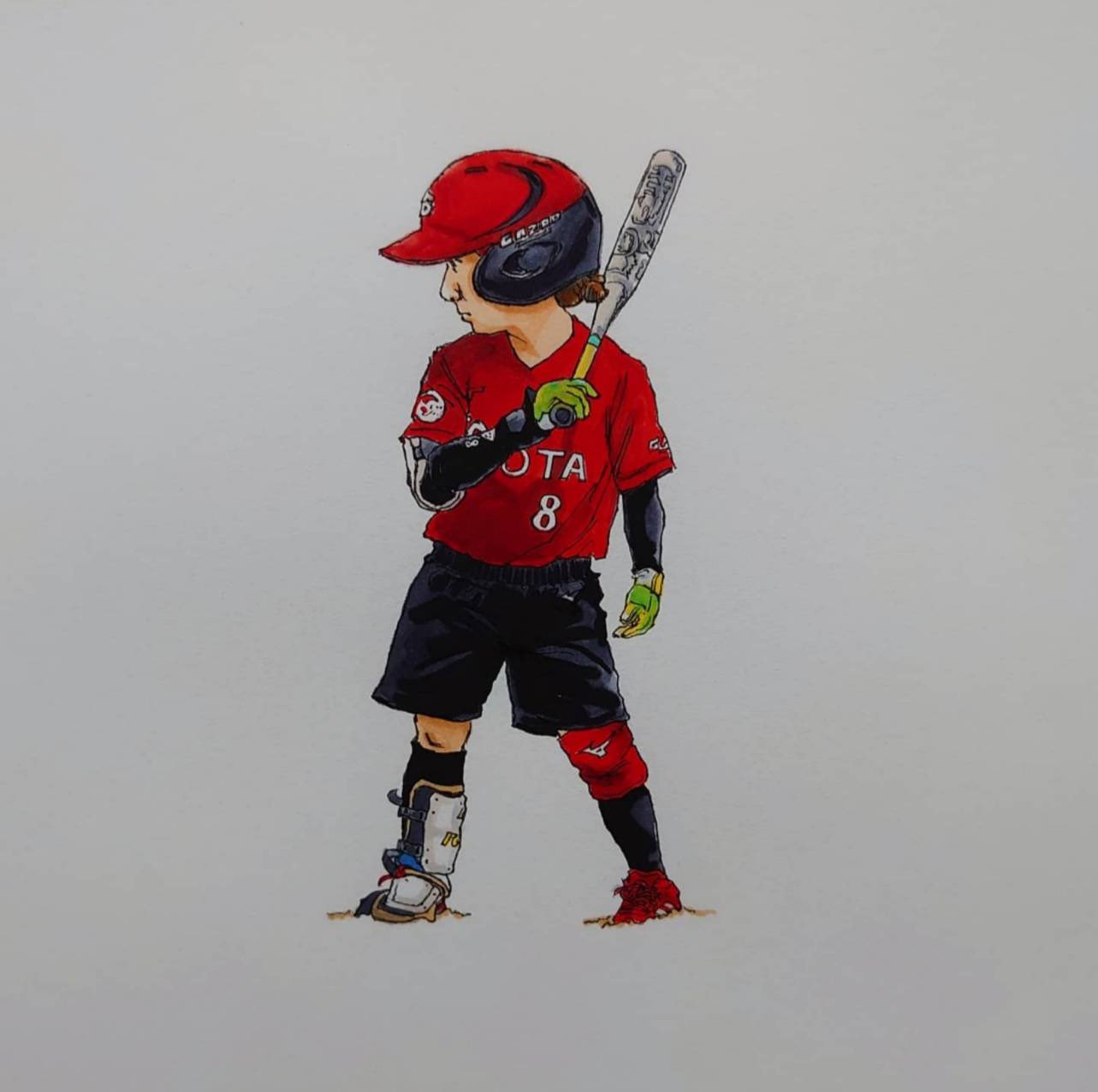 Sketchboook3 挿絵 挿し絵 イラスト イラストレーター 長崎望未 ソフトボール 女子ソフトボール ソフトボール日本代表 東京オリンピック オリンピック代表 トヨタ自動車 トヨタ Toyota トヨタ自動車ソフトボール部 T Co Drowbytxb2