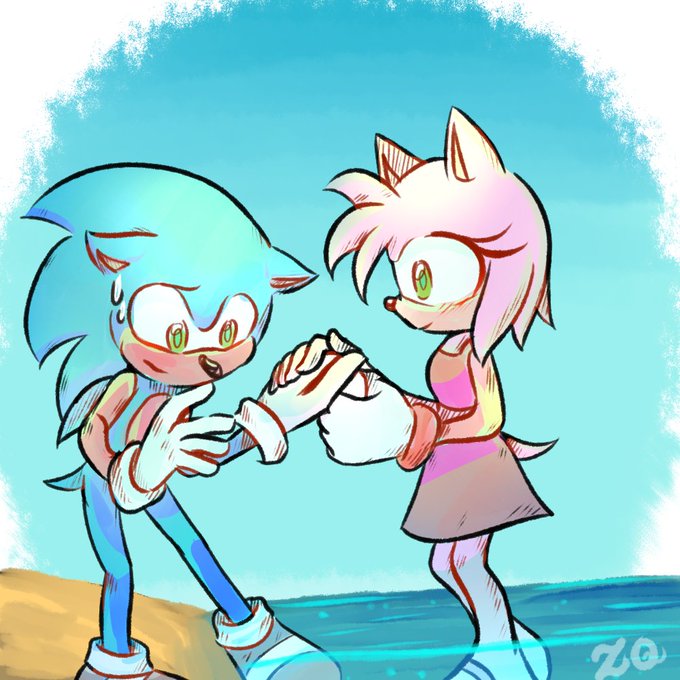 Joana Calado on X: If I were you I would start running @GottaGoFastYT  @BulmaBunnyGirl #Sonic #amyrose #sonamy #fanart  / X