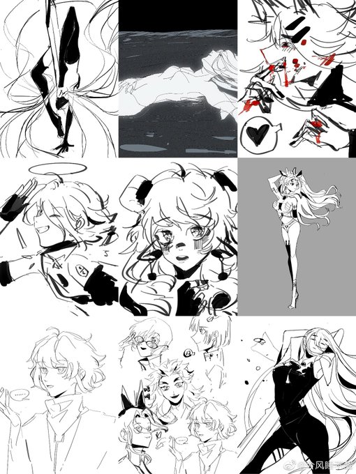#明日方舟 #お絵描きさんと繋がりたい #sketch 
一些练习 
