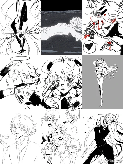 #明日方舟 #お絵描きさんと繋がりたい #sketch 
一些练习 