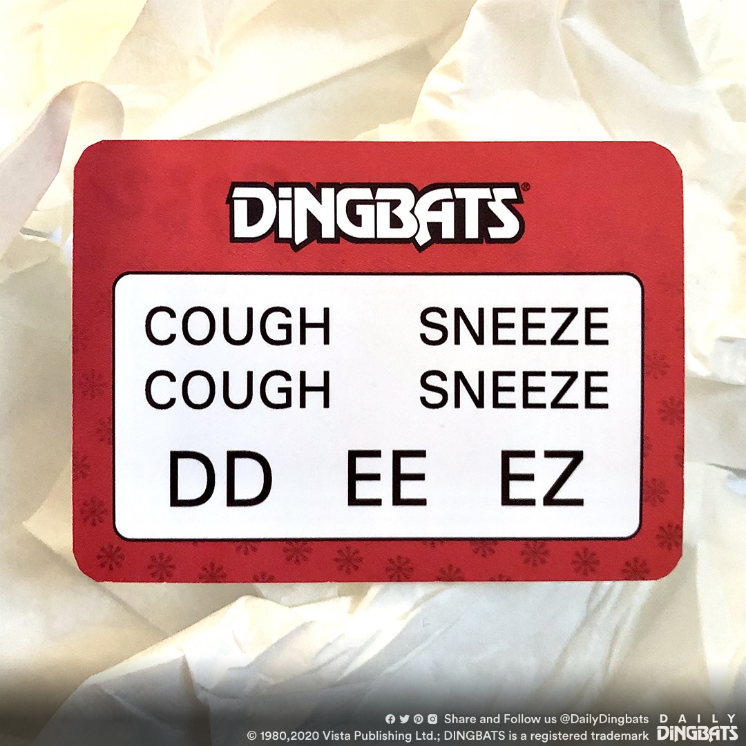 Can you solve today’s Daily DINGBATS puzzle? Check back tomorrow for the answer!
⁠
Yesterday’s answer was… “A GLITCH IN THE MATRIX”.

#puzzle #games #dingbats