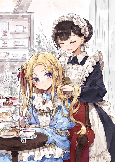 メイドとお嬢様の百合 #メイドの日 