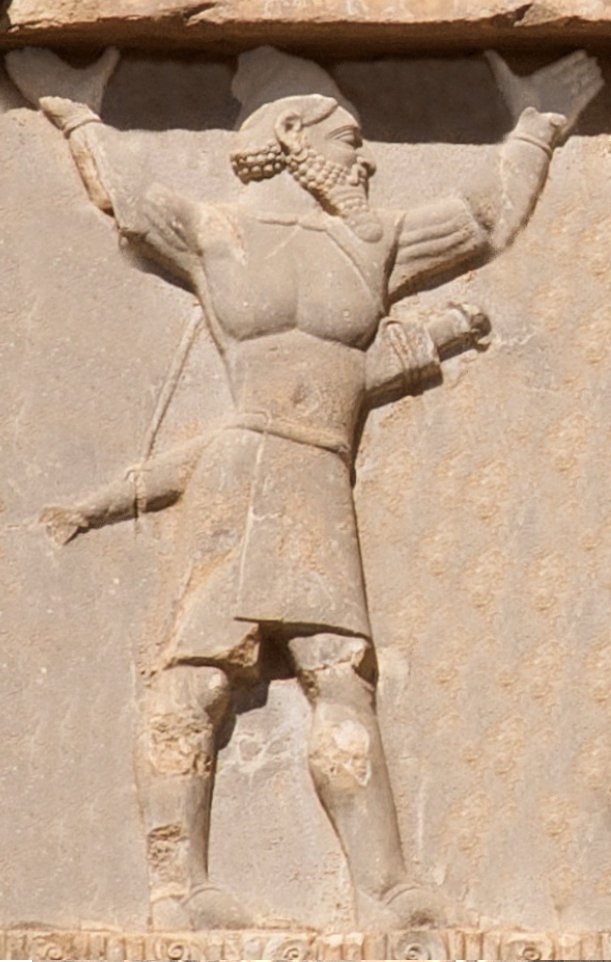 In the Zoroastrian Achaemenid Empire, many Hindus would fight for the Iranians in the Persian conquest of greece. The Hindus were depicted wearing a dhoti on bottom, nothing on top