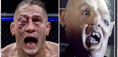Cassie_HD's tweet photo. @Nikohybridprice lookin like #sloth from the #goonies. #UFC #heyyouguys https://t.co/AgYQnALcAK