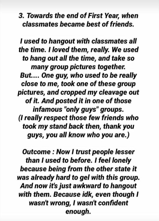 These are some of the experiences shared by one of my juniors recently on Instagram.