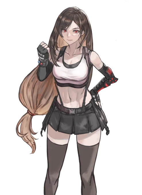 ティファ描いたー 