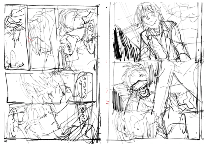 [作業進捗] 珍しく漫画の過程が残ってたので ネーム→下書き→本書き(全3枚) - rintarou1025082のポイピク
https://t.co/T4XmK9mcFS 