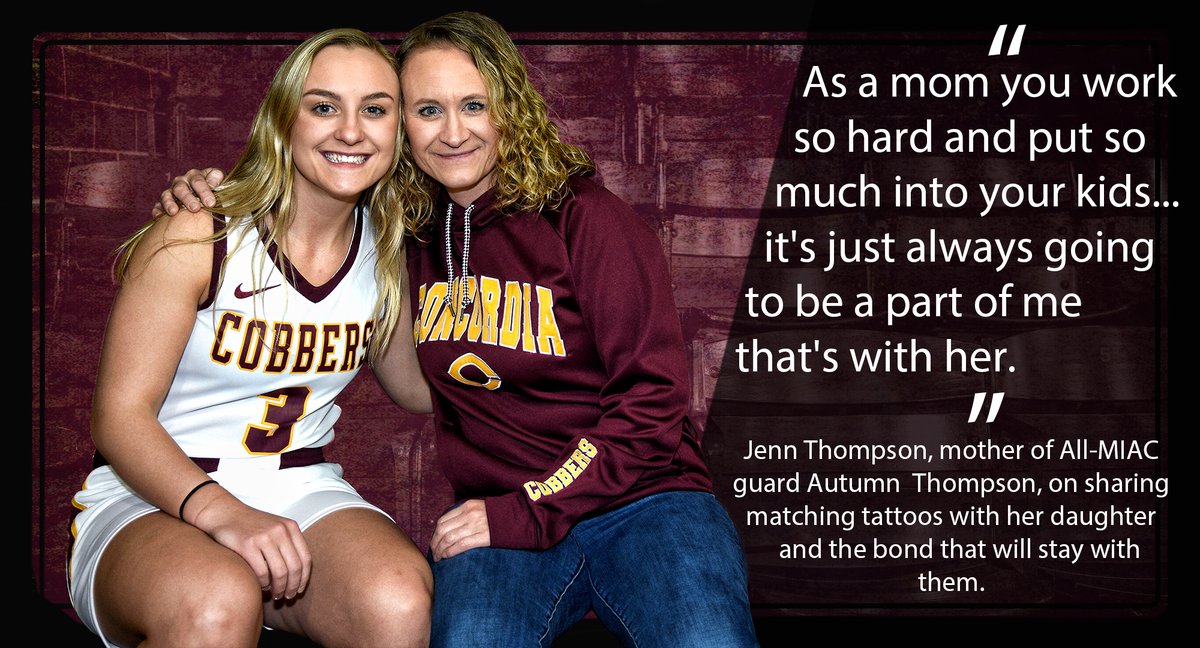 CobberSID's tweet photo. MOTHER'S DAY FEATURE! Be sure to spend some time this Mother's Day by reading about the special bond etched in ink between @CobberWbb All-MIAC guard Autumn Thompson &amp; her mom.  

📰: https://t.co/9lSx7BlfFz https://t.co/KXh8eeZQLg