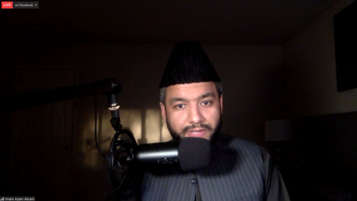 Harris_Zafar's tweet photo. Imam @azamakram is the Regional Missionary of the Ahmadiyya Muslim Community and is leading this virtual #CentennialIftar in a lesson on the power of prayer. In particular, he is giving a lesson on prayers for healing. Important during this #COVID19 pandemic.
#Ramadan https://t.co/F2wCXcSyol