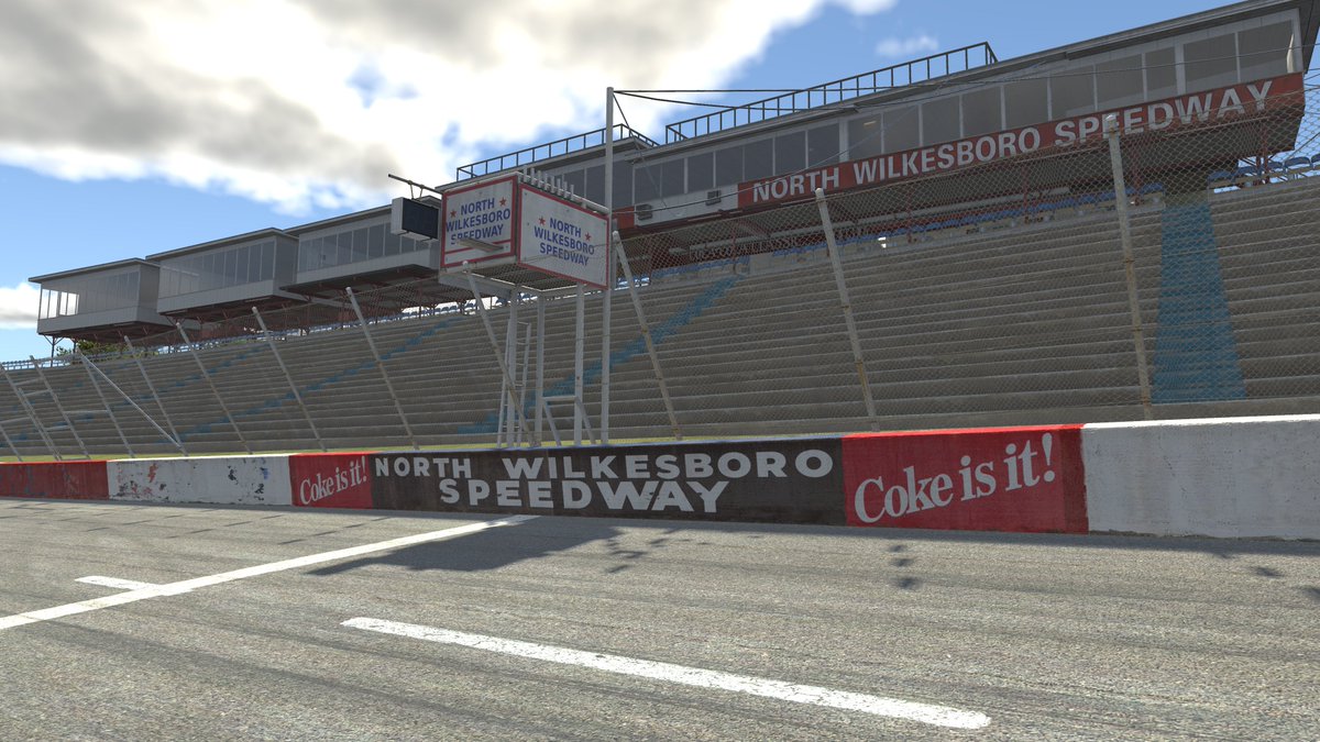 In December  @iRacing began an ambitious project to restore  #NorthWilkesboro in its '87 state. The story behind this is now known and shown in the  @DirtyMoMedia video. The process to create the track was quite challenging but fun. Some details of this process as follows.. 1/16
