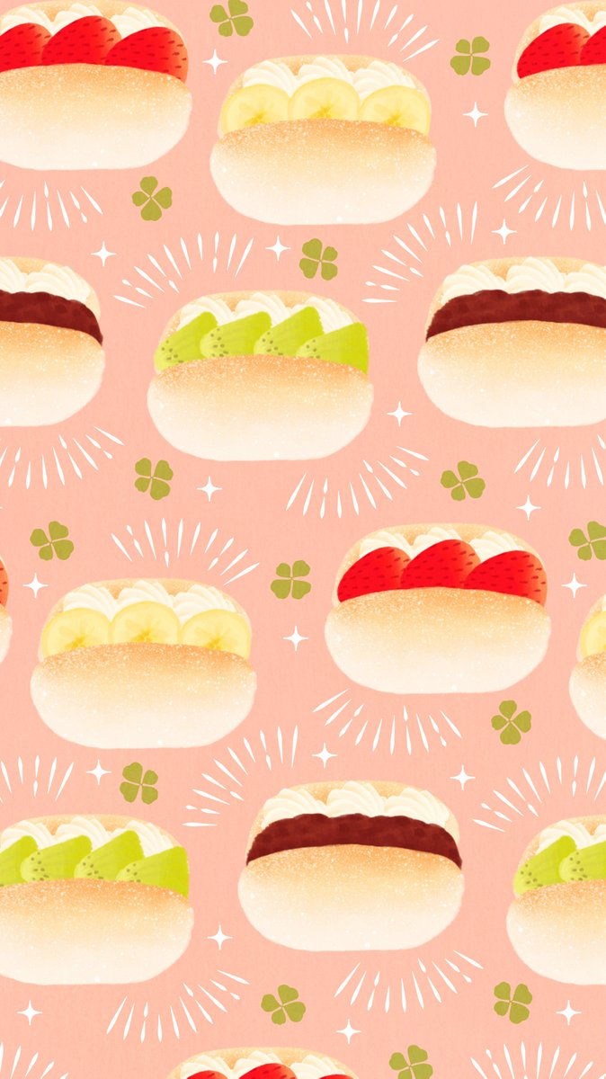 Omiyu みゆき コッペパンサンドな壁紙 Illust Illustration 壁紙 イラスト Iphone壁紙 コッペパン サンドイッチ 食べ物 Sandwich