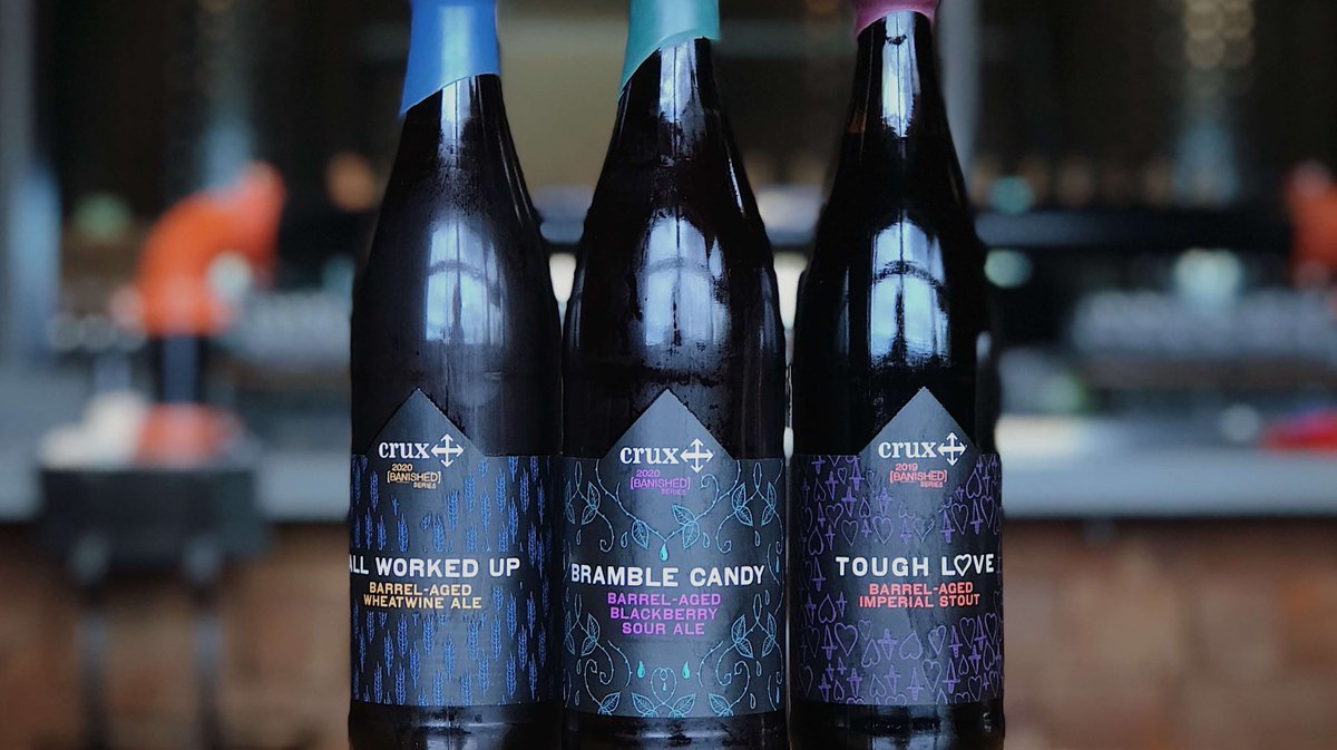 cruxbrew's tweet photo. Get our latest & greatest barrel-aged beers delivered to your doorstep. #toughlove #allworkedup #bramblecandy #banishedseries
https://t.co/3RJn3ghuZI https://t.co/T605jqUamD